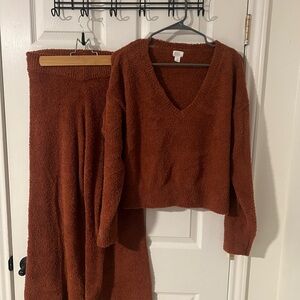 Stars Above Warm Brown Knit Set